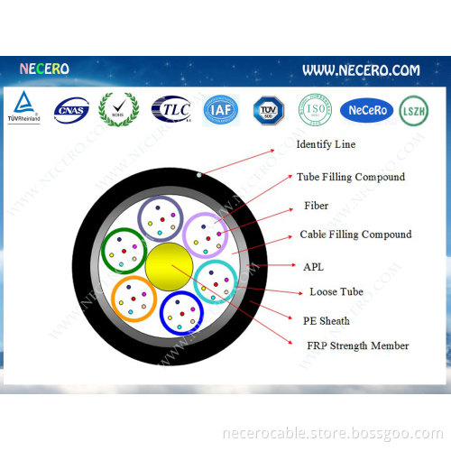 GYFTA direct buried optic fiber cable